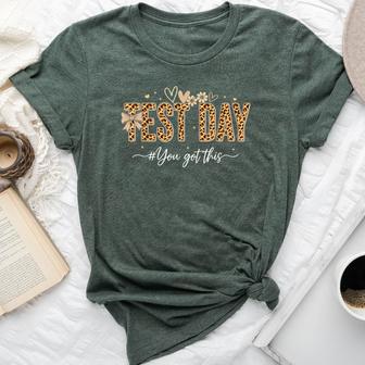 Test Day Leopard Teacher Testing Day You Got This Girl Women Bella Canvas T-shirt - Thegiftio UK