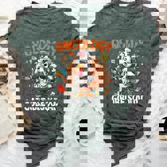 Thanksgiving Oncology Nurse Gobble Squad Turkey Fall Autumn Bella Canvas T-shirt | Mazezy