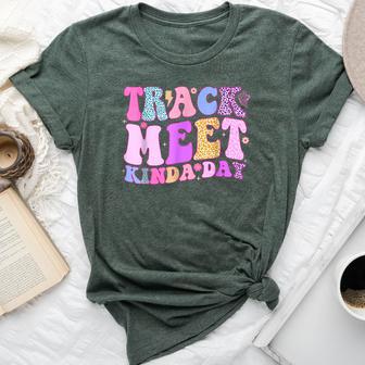 Track Meet Kinda Day Track And Field Mom Runner Running Bella Canvas T-shirt - Thegiftio UK