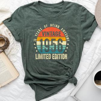 Vintage 1956 70Th Birthday 70 Years Old Bella Canvas T-shirt - Thegiftio