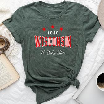 Vintage Wisconsin Throwback Classic Bella Canvas T-shirt - Thegiftio