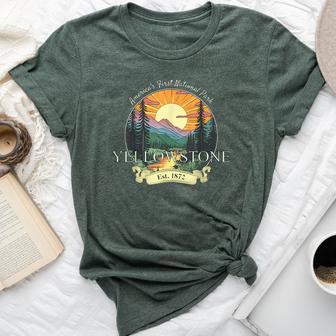 Yellowstone National Park Vacation Retro Vintage Bella Canvas T-shirt - Thegiftio UK