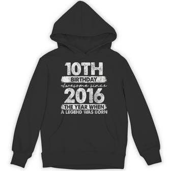10 Year Old Vintage 2016 Limited Edition 10Th Birthday Hoodie - Thegiftio UK