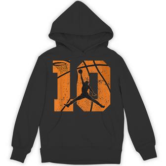 10Th Birthday Basketball 10 Yr Bday Party 10Yr Ten Years Old Hoodie - Thegiftio