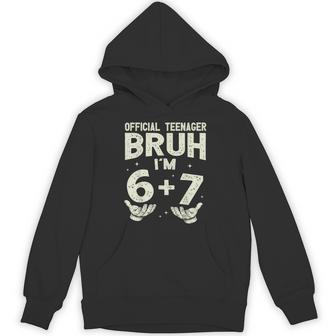13Th Birthday Boys N Official Nager Six Seven Meme 6-7 Hoodie - Thegiftio UK