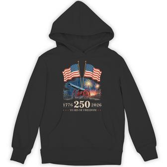 1776 2026 250 Years Of Freedom 250Th American Anniversary Hoodie - Thegiftio UK