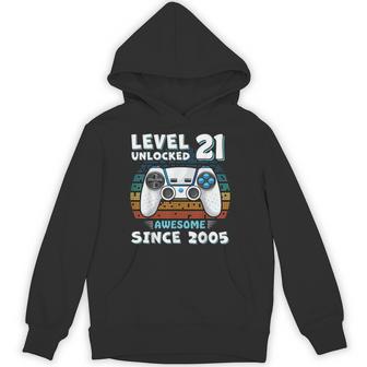 21 Year Old Bday Decorations 21Yr 2005 21Th Birthday Hoodie - Thegiftio UK