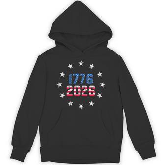 250 Anniversary Pocket Usa 250Th American Flag 250 Years Hoodie - Thegiftio UK