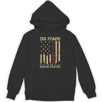 250 Years 1776-2026 Patriotic Us Veteran American Flag Hoodie - Monsterry