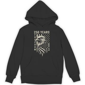 250 Years America Freedom Since 1776 4Th Of July Us Flag Hoodie | Seseable UK