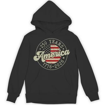 250 Years America Us Flag 250Th Anniversary Usa 4Th Of July Hoodie - Thegiftio UK