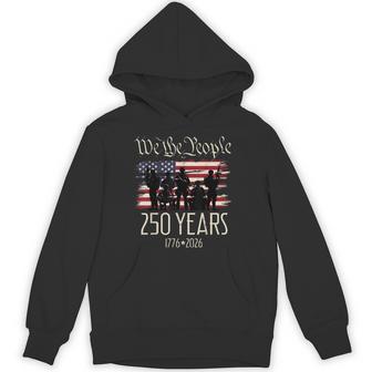 250 Years Us Flag 250Th Anniversary American Birthday Usa Hoodie - Thegiftio UK