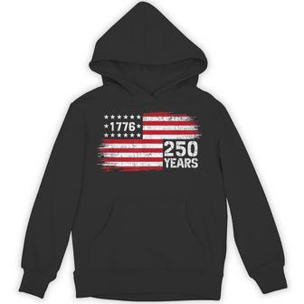 250 Years Vintage 1776 250Th Anniversary 4Th July Hoodie - Thegiftio UK