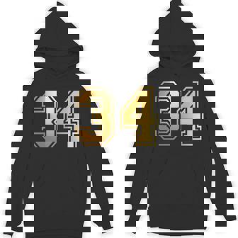 34 ナンバー34 チーム スポーツ グラフィック 代表チームのマッチング 長袖tシャツ パーカー - Kawaiitshirt