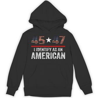 45 47 I Identify As An American No Identity Politics Hoodie - Thegiftio UK
