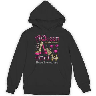 4月14日に女王が生まれた私にお誕生日おめでとう パーカー - Kawaiitshirt