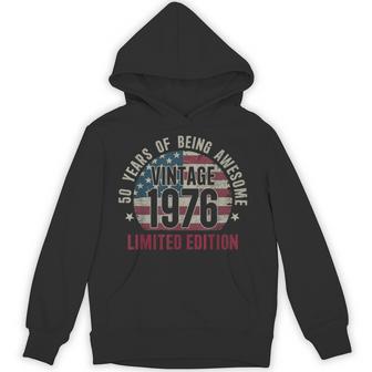 50 Years Old Vintage 1976 50Th Birthday Limited Edition Hoodie - Thegiftio UK