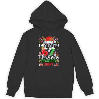 This Is My 6 7 Christmas Pajama Six Seven Gen Z Alpha Hoodie - Thegiftio UK