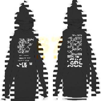 6 7 Meme Six Seven Leopard Teacher Kids 67 Days Of School Unisex Hoodie | Mazezy