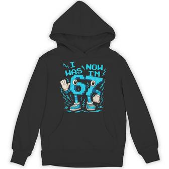 I Was 6 Now I'm 7 Six Seven 7 Years Old Birthday Brainrot Hoodie - Thegiftio UK