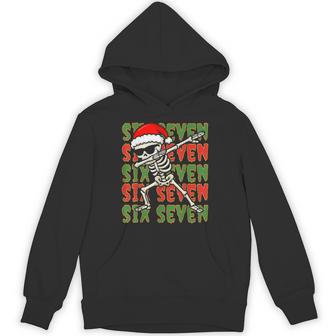 67 Christmas Six Seven Meme Brainrot Skeleton Hoodie - Thegiftio UK