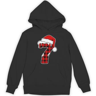 67 Christmas Pajama Six Seven Meme 7 Red Plaid Xmas Hoodie - Thegiftio UK