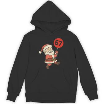 67 Christmas Vintage Six Seven 6 7 Santa Claus Hoodie | Seseable UK