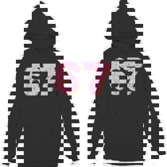 67 Donut Meme Six Seven Gen Alpha Slang Unisex Hoodie | Mazezy