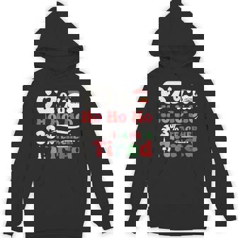 67 Ho Ho Ho 33 Teacher Tired Retro Christmas 67 Teacher Unisex Hoodie | Mazezy