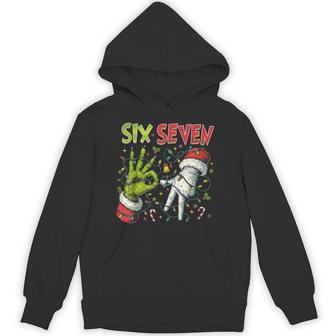 67 Meme Humor 6-7 Six Seven Christmas 67Th Birthday Hoodie - Thegiftio UK