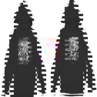 67 Meme Racoon Howling At The Moon Six Seven Meme Unisex Hoodie | Mazezy