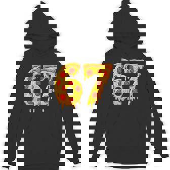 67 Pizza Drip Meme Six Seven Unisex Hoodie | Mazezy