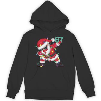 67 Six Seven Meme Brainrot Dabbing Santa Claus Costume Hoodie | Seseable UK