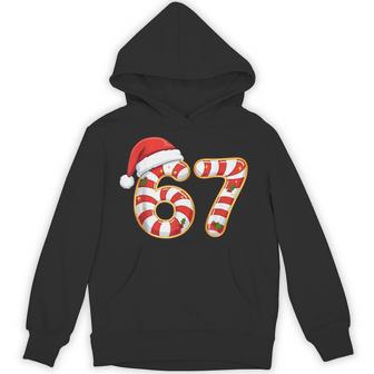 67 Six Seven Meme Gen Alpha Slang Christmas Pajamas Hoodie - Thegiftio UK