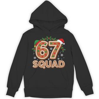 67 Squad Six Seven Christmas 67 Meme Hoodie - Thegiftio UK
