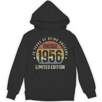 70Th Birthday Vintage 1956 Limited Edition 70 Years Old Hoodie - Thegiftio