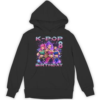 8Th Birthday K-Pop 8 Year Old Korean Music Birthday Kpop Hoodie | Mazezy