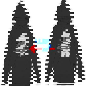 8ビット80年代レトロクラシックビデオゲームキャラクターダグヒーロー パーカー - Kawaiitshirt