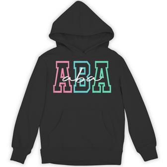Aba Retro Applied Behavior Analyst Aba Therapist Hoodie - Thegiftio UK