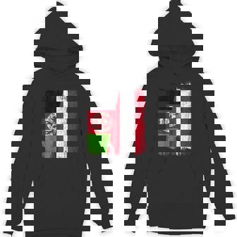Afghanistan Austria Half Flag Afghan Austrian Heritage Unisex Hoodie | Mazezy