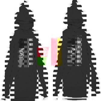 Afghanistan Germany Half Flag Afghan German Heritage Unisex Hoodie | Mazezy