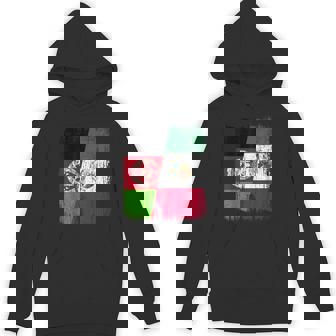 Afghanistan Mexico Half Flag Afghan Mexican Heritage Unisex Hoodie | Mazezy