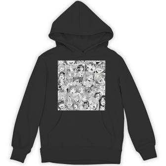 Ahegao オタクアニメ 垂れ下がるよだれアニメ Weeb Love パーカー - Kawaiitshirt