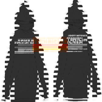 Aircraft Maintenance Technician Retro Sunrise Tank Top Unisex Hoodie | Mazezy