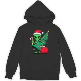 Alien Christmas Tree Lights Festive Xmas Boys Hoodie - Thegiftio UK