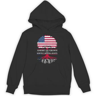 American Grown With North Carolina Roots Unisex Hoodie | Mazezy