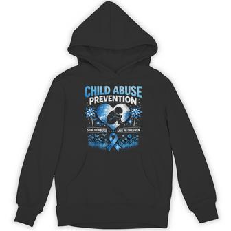 In April We Wear Blue Cool Child Abuse Prevention Awareness Hoodie - Monsterry