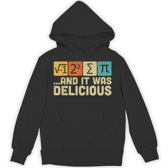 I Ate Some Pie And It Was Delicious Math Pun Pi Day Hoodie - Thegiftio UK