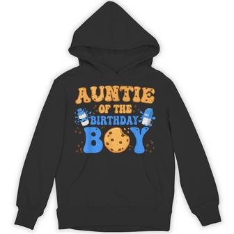 Auntie Of The Birthday Boy Milk And Cookies Lover Hoodie - Thegiftio UK