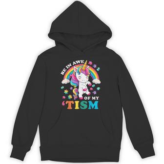 Autism Be In Awe Of My 'Tism Meme Autistic Unicorn Hoodie - Thegiftio UK